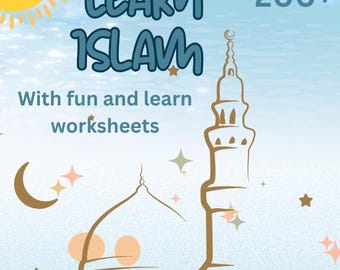 Learn Islam Kids Worksheets: Fun Islamic Activities (PDF Printable)