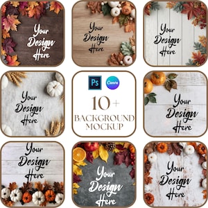 Thanksgiving Background Flatlay Mockup | Fall Flat Lay, Fruits & Pumpkin Backdrop Bundle | Digital Background | Instant Digital Download