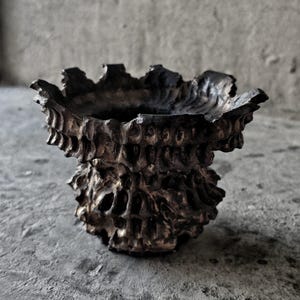 Maceta de cerámica japonesa Caudex hecha a mano, estilo Wabi Sabi