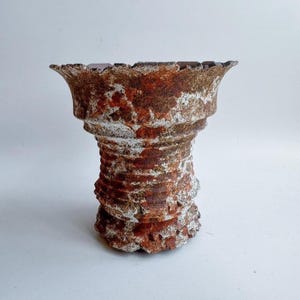 Jardinière en céramique rustique Wabi Sabi en forme de taille effet vieilli, pot de décoration zen zen