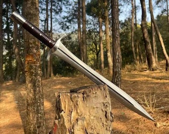 Espada de acero con alto contenido de carbono hecha a mano, regalo vikingo decorativo