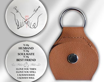 Abrazo de bolsillo personalizado para mi esposo, alma gemela, mejor amigo, abrazo de bolsillo con nombre personalizado, regalos para él y para ella, regalos de San Valentín