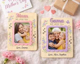 Imán personalizado para nevera con foto "Te quiero", imán para marco de fotos personalizado, regalo para mamá o abuela, regalo para el Día de la Madre.