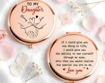 How Special You Are To Me Personalized Compact Mirror, Custom Pocket Mirror For Daughter, Gift for Daughter Granddaughter