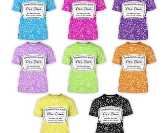 Camiseta de profesor con cuaderno de composición personalizado: disfraz grupal de Halloween