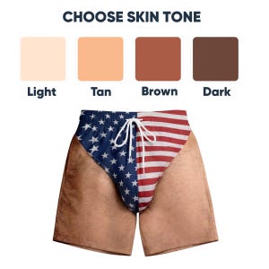 Custom Funny Patriotic Men's Swim Trunks, Personalized American Flag Swim Shorts, Summer Vacation Gift for Dad, Husband image 6