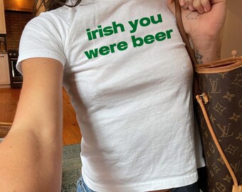 Irisch Sie waren Beer Baby-T-Stück Lustig St Patricks Day Hemd Y2K Baby-T-Stück St Pattys Tag-T-Stück Irisches Hemd Bar Crawl Shirt Trinken Tee Geschenk Her