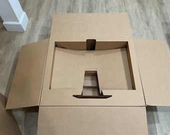 Aangepaste Apple iMac 21" 24" 27" verzenddoos dubbel gegolfd kluis