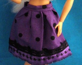 Doll Clothes -  purple Skirt, fits Wild Hearts Crew, barbie etc