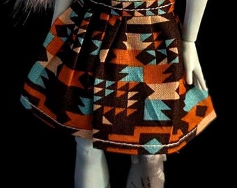 Doll Clothes - Southwestern Skirt - Sized to fit: Monster G1 G2 G3 High, G3 Draculaura & Abbey, Ever EA After High, Barbie, etc