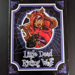 Suministros - Diario de muñecas de fábrica - Monster G1 High - Scarily Ever After, Caperucita Roja, Diario, para personalizar tarjetas y otros proyectos