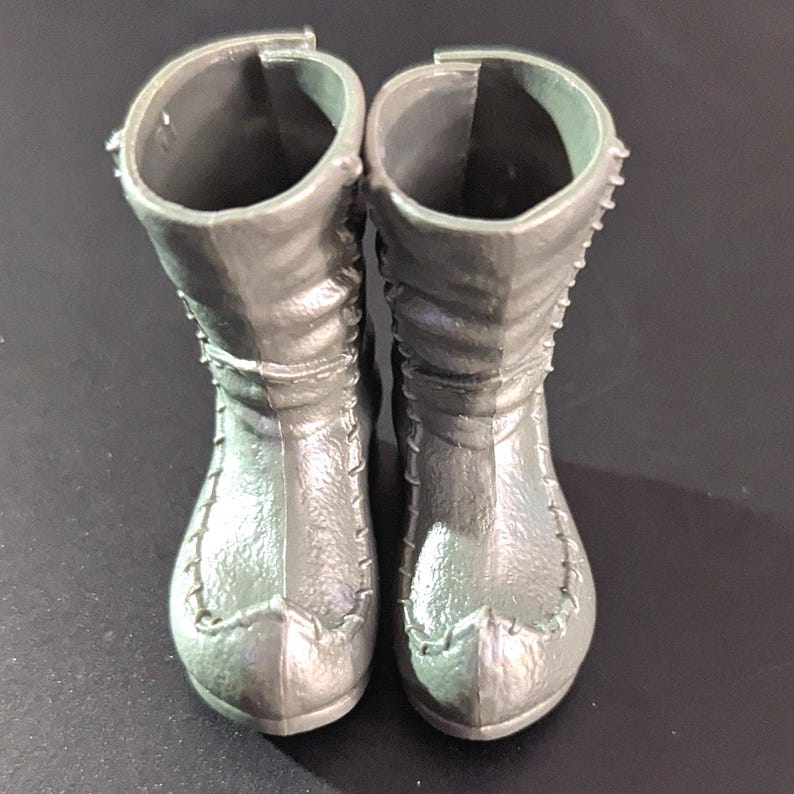Supplies - Factory doll shoes - Disney Store Prince, Frozen, Kristoff doll boots, for customizing dolls & other projects image 2