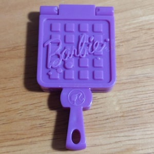 Supplies - Factory doll item - Barbie purple waffle iron, 2011 -  for customizing dolls, and other projects.