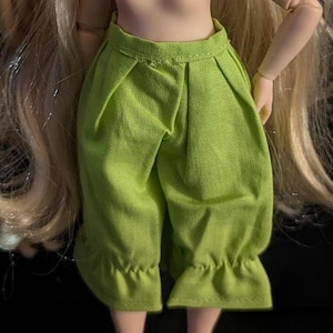 Sofort versandfertig! Puppenkleidung - Monster G3 High, G3 Draculaura Abtei, Rainbow High - Grasgrüne Pumphose