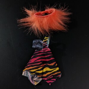 Supplies - Factory doll clothes - Cave club, 2019, Roaralai&#39;s dress and &quot;fur&quot; stole -  for customizing dolls, and other projects.