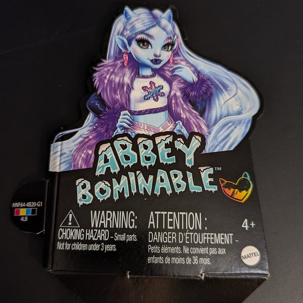 Supplies - Factory doll item - Monster G3 High, Abbey Bominable, box art, for customizing cards, and other projects.