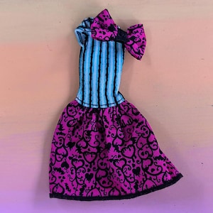 SUPPLIES - Factory doll clothes - Monster G1 High, Scarnival, Draculaura, dress - for customizing dolls, and other projects.