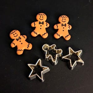 Supplies - Factory doll item - mini gingerbread men and mini cookie cutters, for customizing dolls, and other projects.