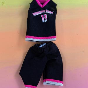 SUPPLIES - Factory doll clothes - Monster G1 High, Scream Uniform, Deuce, outfit: shirt and shorts - for customizing dolls, etc