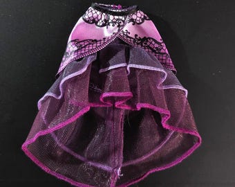 SUMINISTROS - Ropa de muñecas de fábrica - Ever After EAH High, Raven, falda - para personalizar muñecas y otros proyectos.