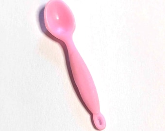 Supplies - Barbie, pink spoon - for customizing dolls, and other projects.