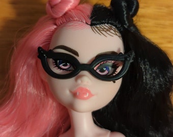 Suministros: accesorio de fábrica para muñecas: anteojos con forma de ojo de gato, aptos para Monster g1 g2 g3, Ever After, Dis Princess, para personalizar muñecas y otros proyectos