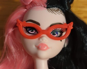 Suministros: accesorio de fábrica para muñecas: anteojos con forma de ojo de gato, aptos para Monster g1 g2 g3, Ever After, Dis Princess, para personalizar muñecas y otros proyectos