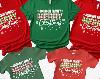 Custom Family Christmas Shirts, Personalized Holiday Group Tees (2026)