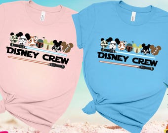 Star Wars Disney-tröja med besättning, Star Wars-familjetröja, Disney Star Wars-tröja, Disney-tröja med besättning, matchande Disney-grupptröja
