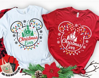 Christmas Castle Ears Shirt: Personalized Family Holiday Tee