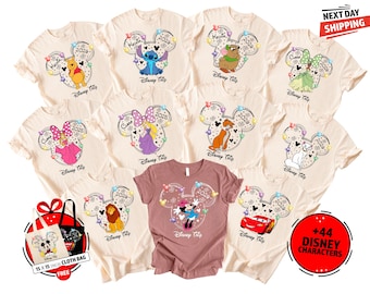 Personalized Name Custom Character Family Vacation Tee, Disney Trip Custom All Character 2026 Shirt,