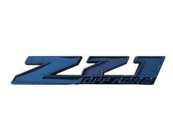 For Chevrolet Z71 Off Road Metal Badge All Black 11cm Emblem for Silverado Sierra Tahoe Suburban Car Fender SUV Decoration New
