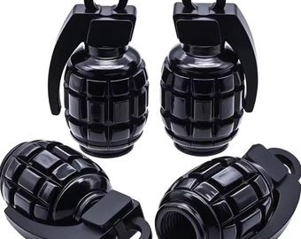 Tappi per valvole aria universali 4 pezzi neri, tappi per valvole pneumatici in lega di alluminio per motociclette e biciclette, copri-nippli antipolvere per ruote, nuovi