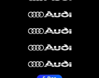 5 pegatinas reflectantes para limpiaparabrisas trasero de Audi, emblema metálico premium, para Audi S Line RS3 RS4 RS5 RS6 S3 S4 S5 A3 A4.