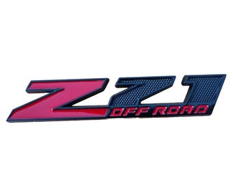 For Chevrolet Z71 Off Road Metal Badge Black and Red 11cm Emblem for Silverado Sierra Tahoe Suburban Car Fender SUV Decoration New