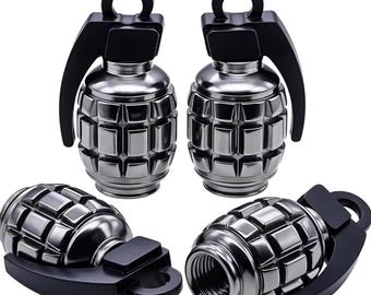 Tappi per valvole aria universali 4 pezzi, stile grigio, tappi per valvole pneumatici, lega di alluminio, per motociclette e biciclette, copri-nippli antipolvere, nuovi