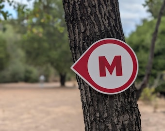 Disc Golf Mando Sign with Strap