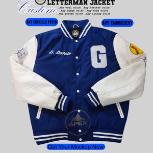 Custom Varsity Jacket | Melton Wool and Leather, Patches and Embroidery