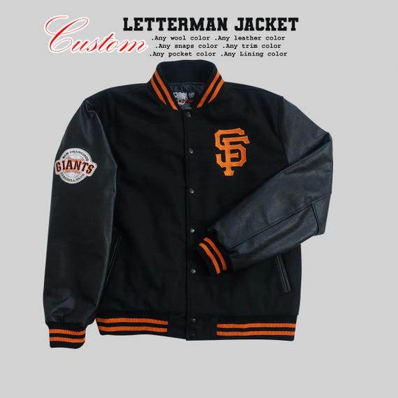 Custom San Francisco Giants Style Letterman Jacket – Wool