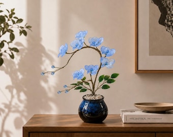 ステンドグラスの蘭の花：胡蝶蘭のインテリア - Etsy 日本