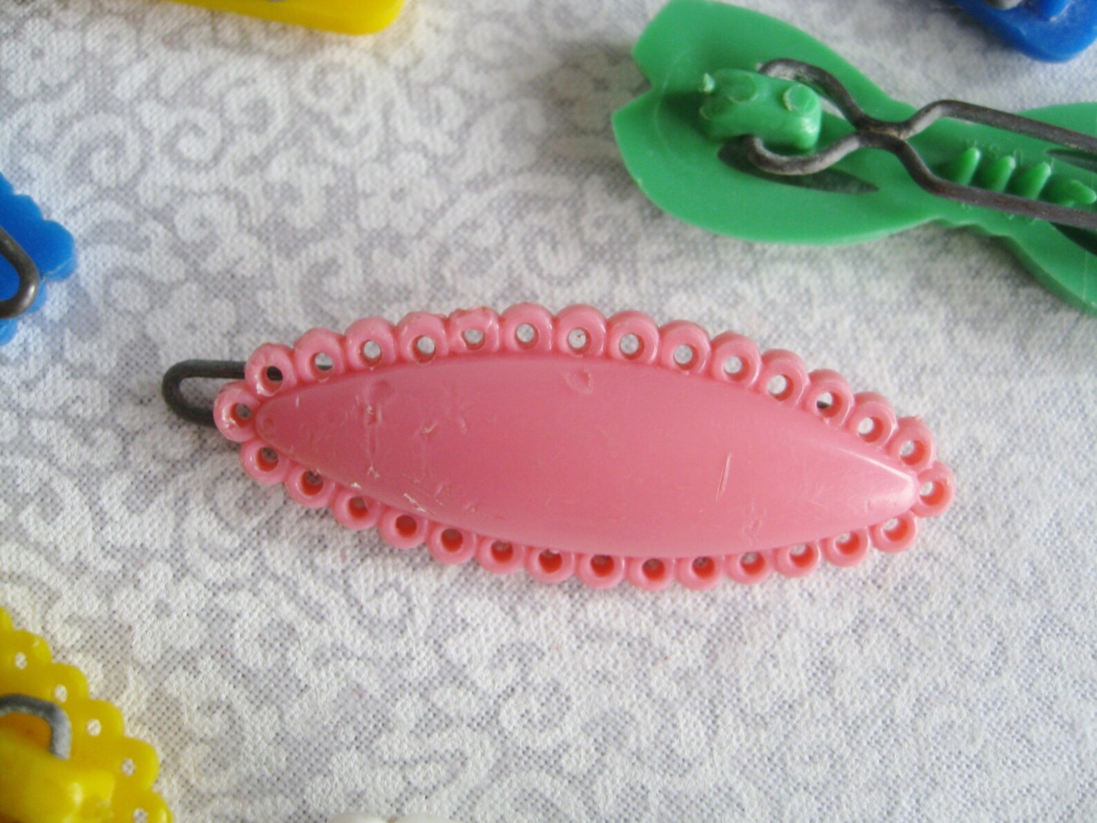 Set of 70's vintage barrettes/plastic barrettes/childrens Etsy