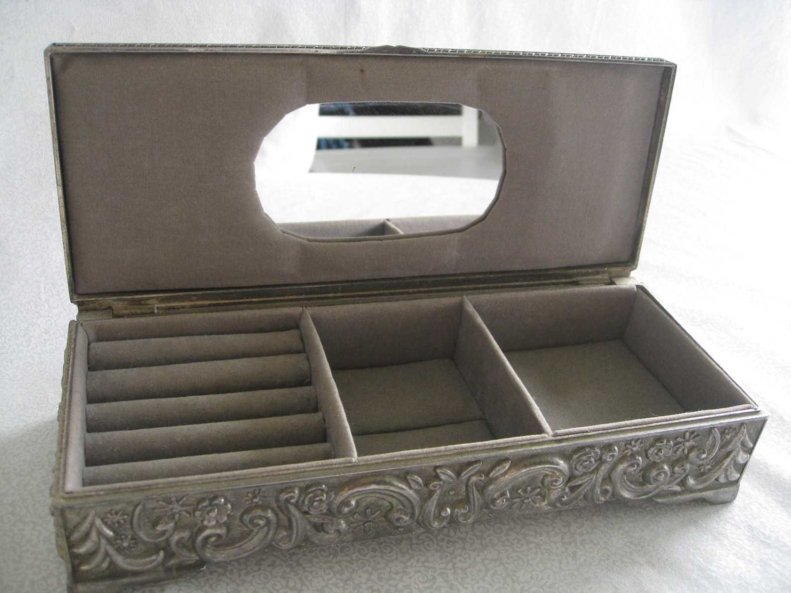 Silver jewelry box/vintage Godinger Silver 1992 /vintage Etsy