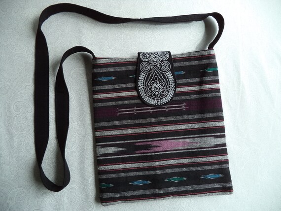 black boho purse