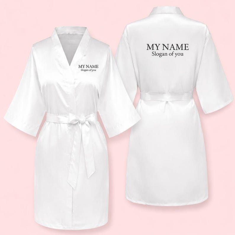 Personalised Prom Robe Personalized Bridesmaid Proposal Robes, Wedding Robes, Matching Robes ...