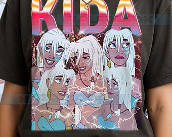 Kida T-Shirt, Vintage D1sn3y Princess Animated Heroine Atlantis Classic Film Tee, 90s Retro Throwback, Kida Sweater #saf