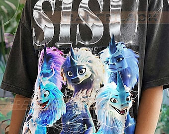 Sisu R4ya And Th3 L4st Dr4gon Comfort Colors® Tshirt, Retro 90s Graphic Dragon Faded Tee, Y2K Streetwear Vintage Bootleg Movie Gift #Saf