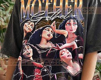 Mutter Gothel Shirt, 90er Jahre Vintage Retro Bootleg Turm T-Shirt, Ewige Jugend Grafik Tee, Magischer Haardieb Fan Shirt #saf