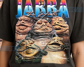 Camiseta de Jabba el Hutt, camiseta vintage de ciencia ficción con el personaje de Lord Hutt St4r W4rs, estilo retro de los 90, suéter de Jabba el Hutt #saf