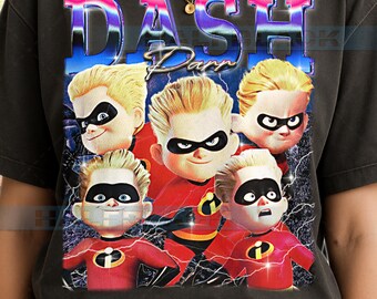 Dash Parr the Incredibles Shirt, Dash 90s Vintage Retro Bootleg