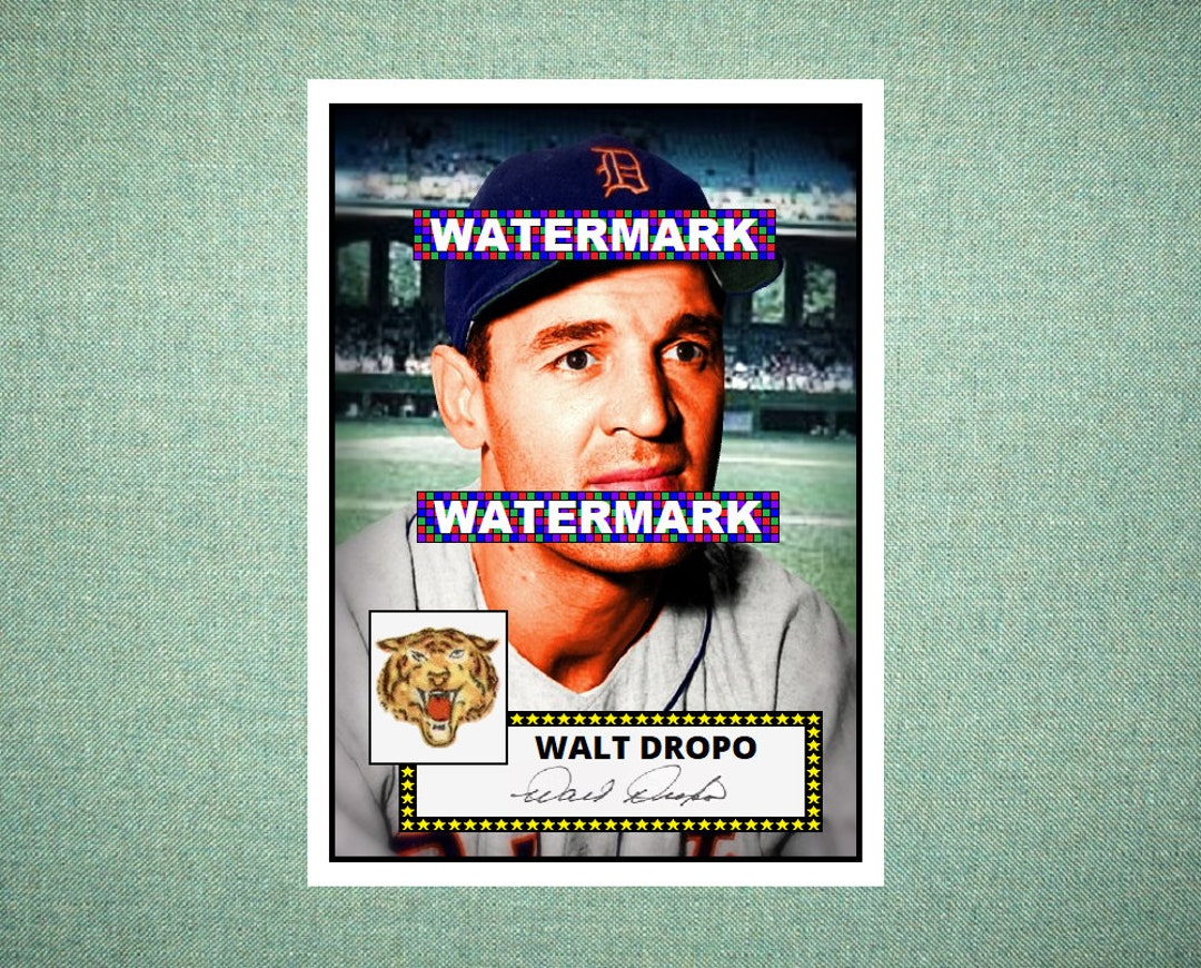 Walt Dropo Detroit Tigers Custom Baseball Card 1952 Style - Etsy